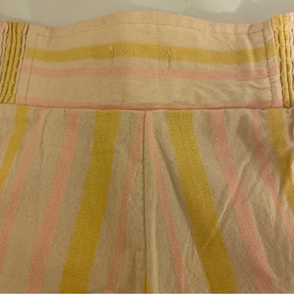 NWT Roxy Medium Handmade Life Yellow Pink Striped Shorts - Picture 9 of 14